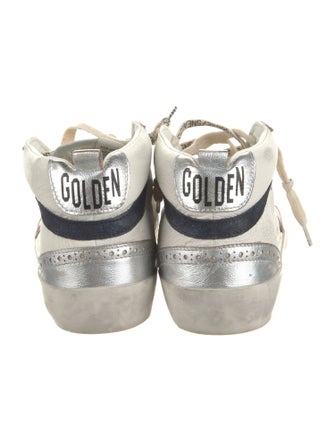 Golden Goose Leather Lasercut Accents Sneakers