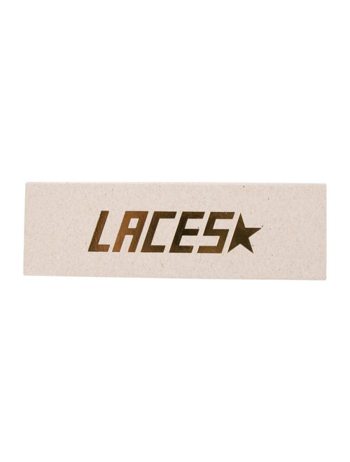 Golden Goose Cotton Striped Shoe Laces w/ Metal Tips