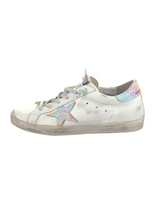 Golden Goose Leather Distressed Accents Sneakers