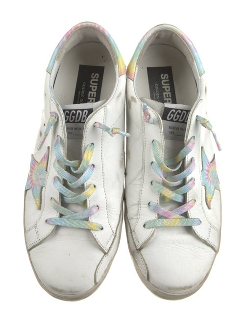 Golden Goose Leather Distressed Accents Sneakers