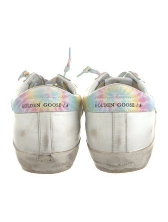 Golden Goose Leather Distressed Accents Sneakers