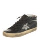Golden Goose Leather Glitter Accents Sneakers