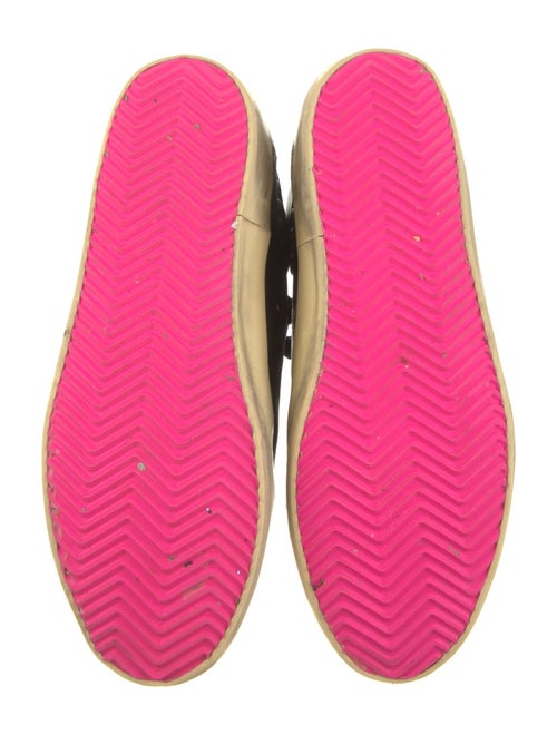 Golden Goose Leather Glitter Accents Sneakers