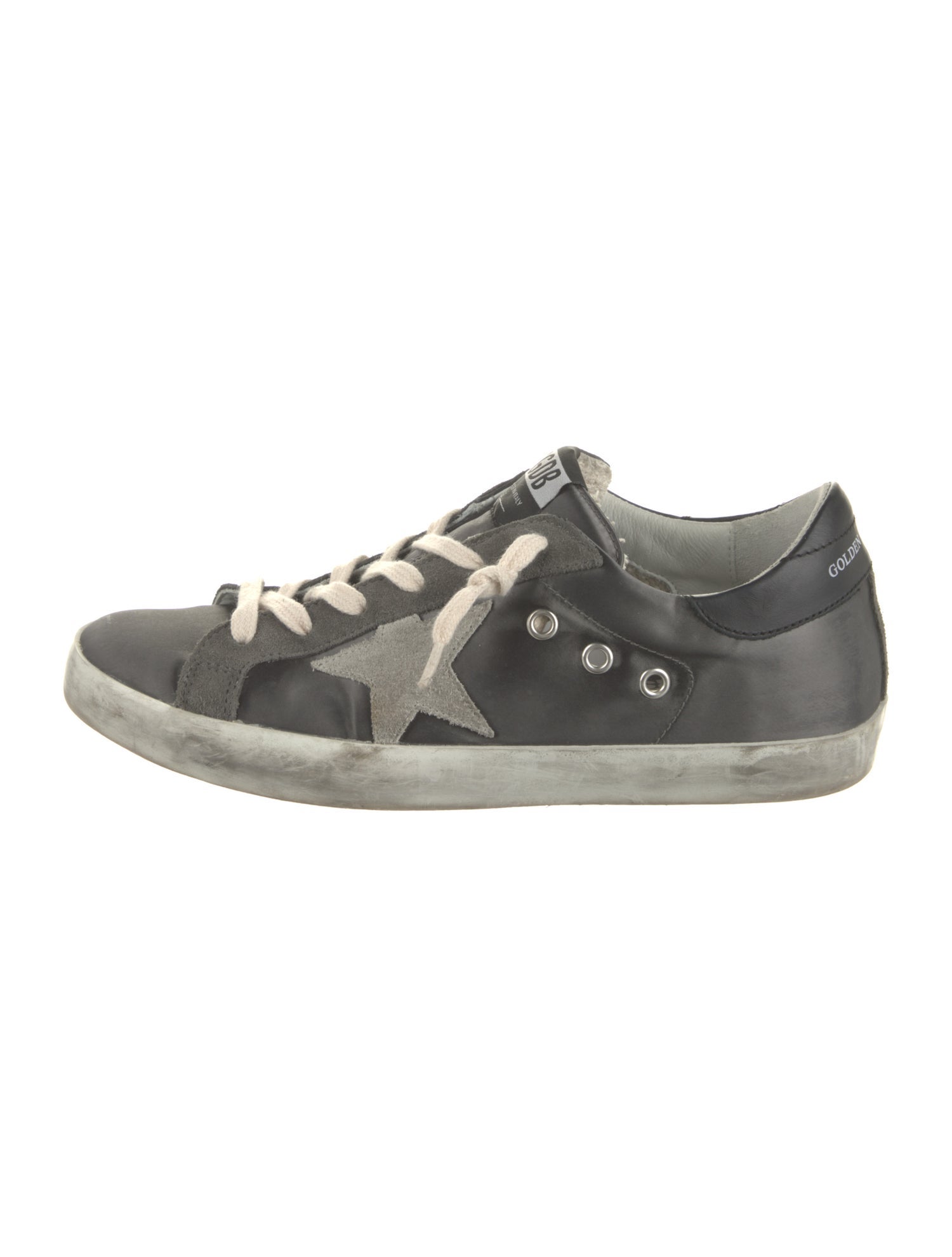 Golden Goose Leather Printed Sneakers