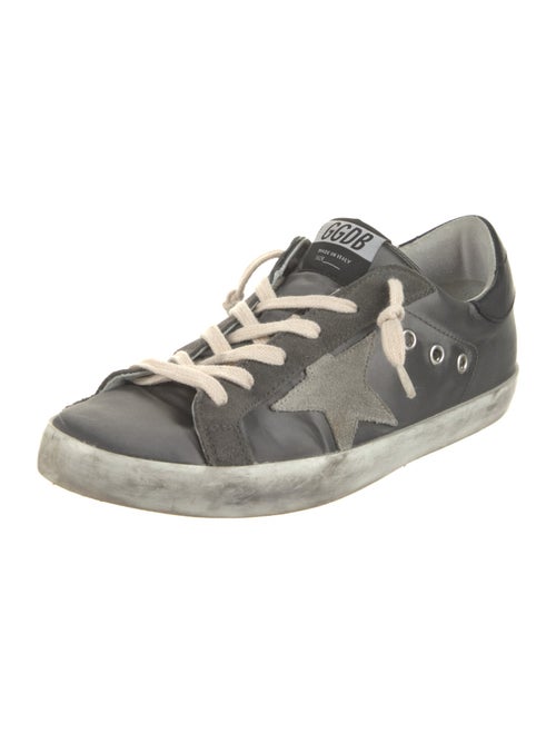 Golden Goose Leather Printed Sneakers