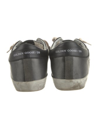 Golden Goose Leather Printed Sneakers