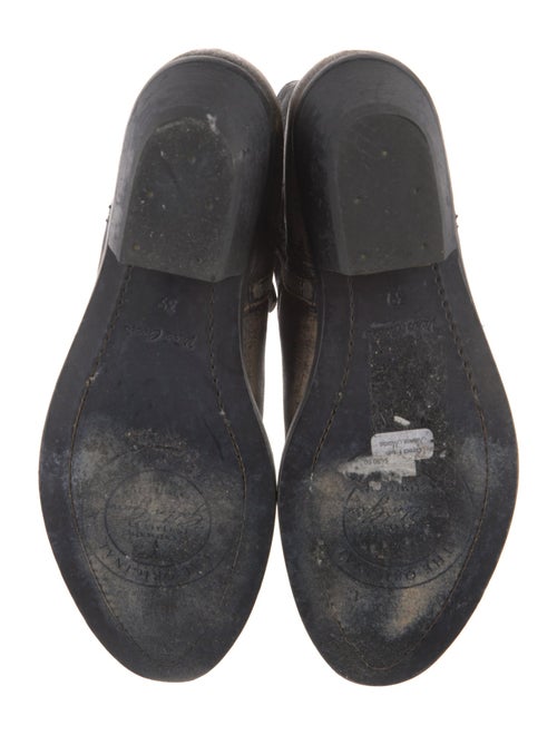 Golden Goose Leather Distressed Accents Western Boots