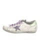 Golden Goose Leather Colorblock Pattern Sneakers