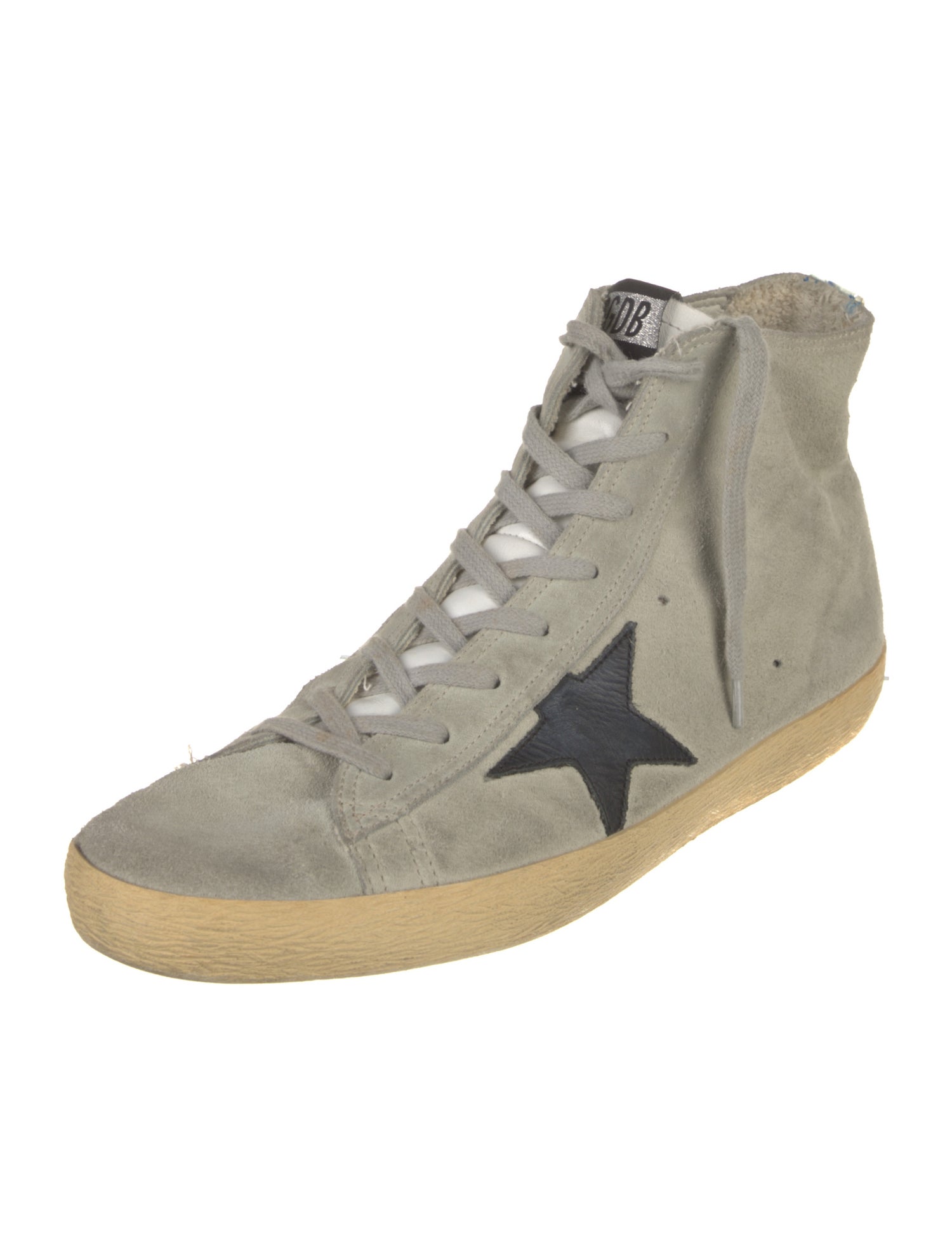 Golden Goose Suede Distressed Accents Sneakers