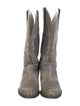 Golden Goose Leather Printed Western Boots