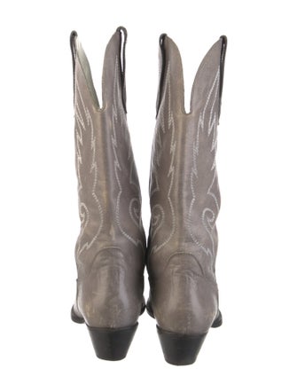 Golden Goose Leather Printed Western Boots