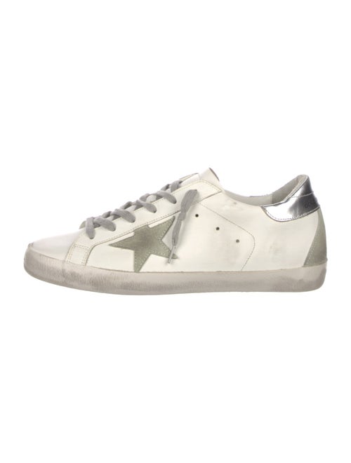 Golden Goose Leather Colorblock Pattern Sneakers