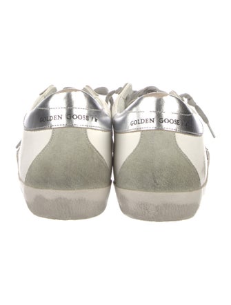 Golden Goose Leather Colorblock Pattern Sneakers