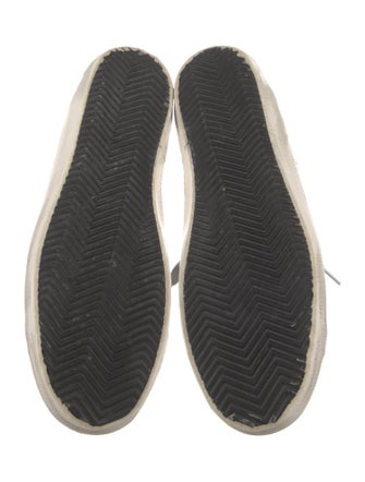 Golden Goose Leather Colorblock Pattern Sneakers