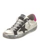 Golden Goose Leather Colorblock Pattern Sneakers