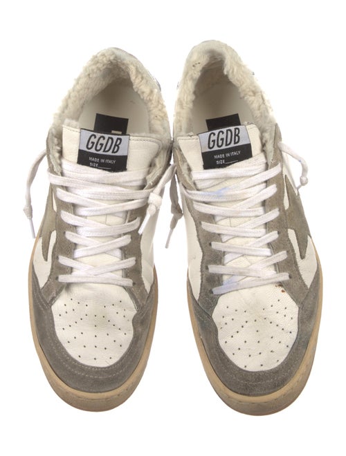 Golden Goose Leather Colorblock Pattern Sneakers