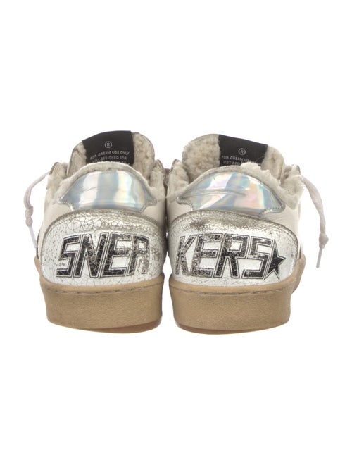 Golden Goose Leather Colorblock Pattern Sneakers