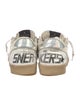 Golden Goose Leather Colorblock Pattern Sneakers