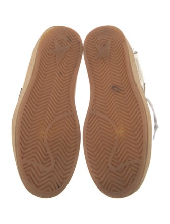 Golden Goose Leather Colorblock Pattern Sneakers