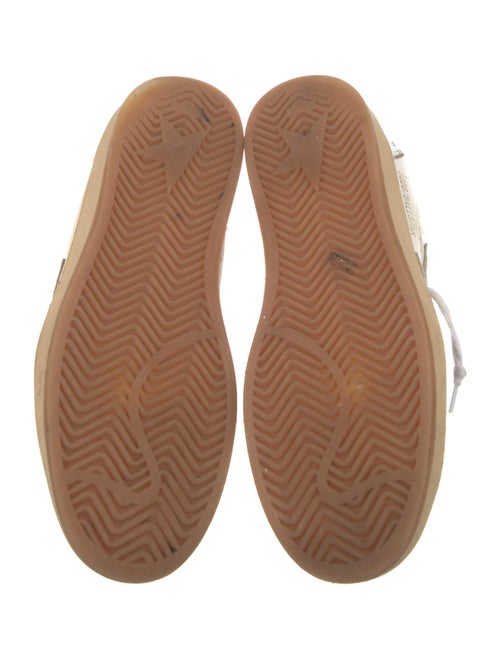 Golden Goose Leather Colorblock Pattern Sneakers