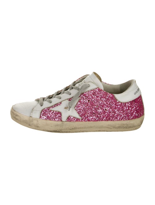 Golden Goose Glitter Graphic Print Sneakers