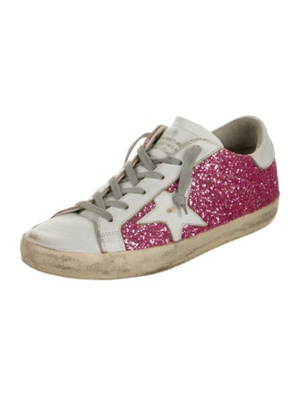 Golden Goose Glitter Graphic Print Sneakers