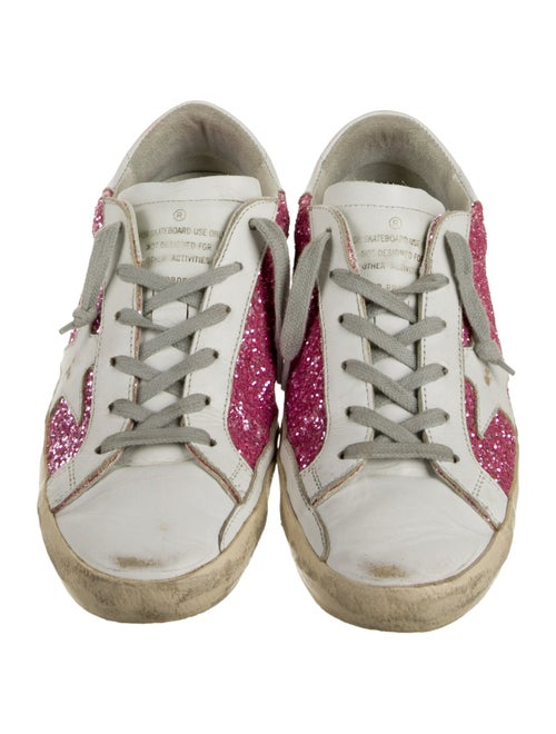 Golden Goose Glitter Graphic Print Sneakers