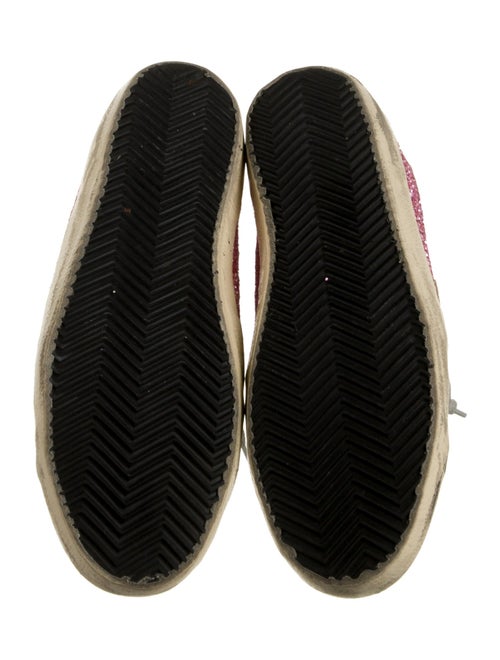 Golden Goose Glitter Graphic Print Sneakers