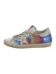 Golden Goose Leather Printed Sneakers