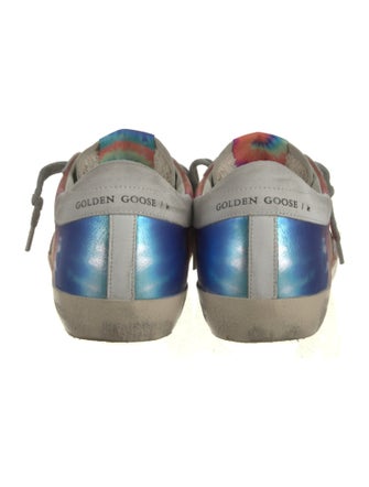 Golden Goose Leather Printed Sneakers