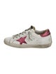 Golden Goose Leather Glitter Accents Sneakers