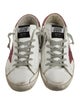 Golden Goose Leather Glitter Accents Sneakers