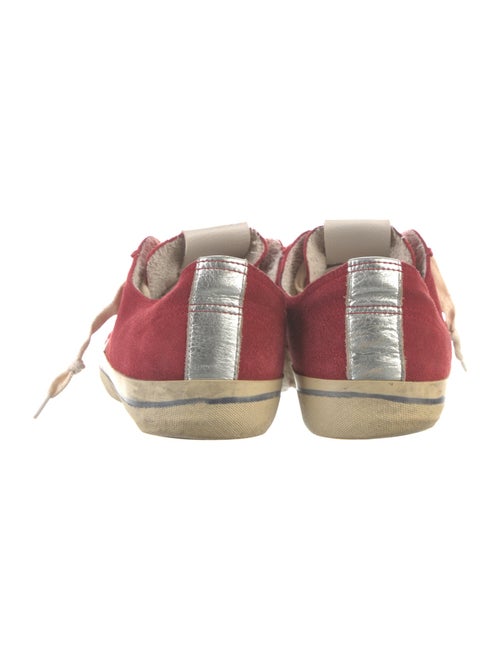 Golden Goose Suede Colorblock Pattern Sneakers