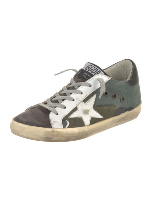 Golden Goose Canvas Printed Sneakers