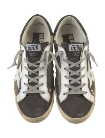 Golden Goose Canvas Printed Sneakers