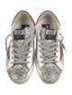 Golden Goose Leather Printed Sneakers