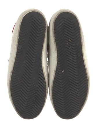 Golden Goose Leather Printed Sneakers