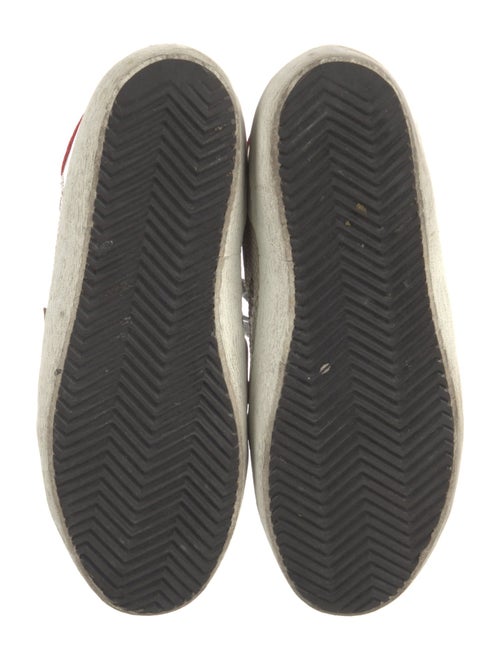 Golden Goose Leather Printed Sneakers