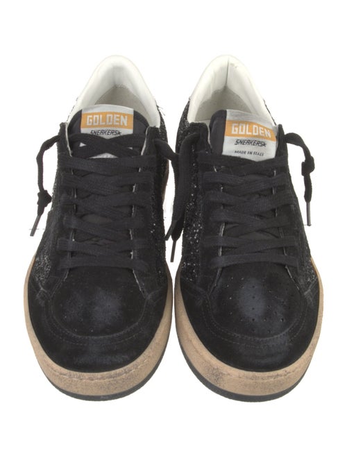 Golden Goose Suede Glitter Accents Sneakers