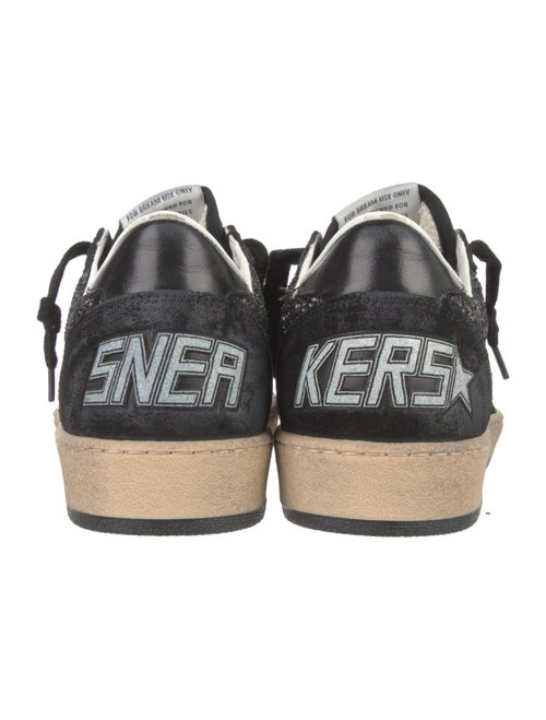Golden Goose Suede Glitter Accents Sneakers