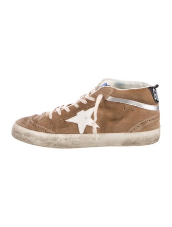 Golden Goose Suede Distressed Accents Sneakers