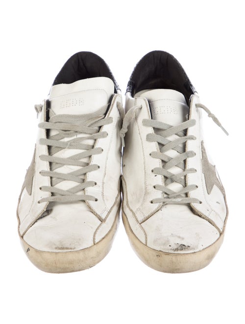 Golden Goose Leather Distressed Accents Sneakers