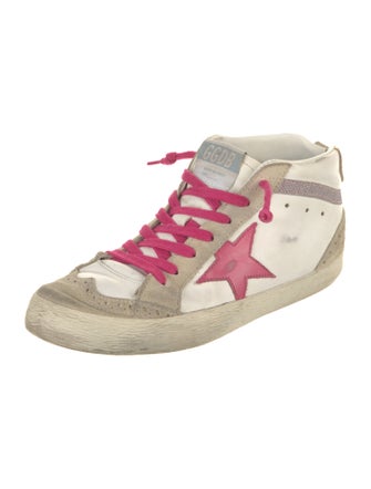 Golden Goose Leather Distressed Accents Sneakers