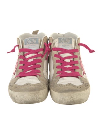 Golden Goose Leather Distressed Accents Sneakers