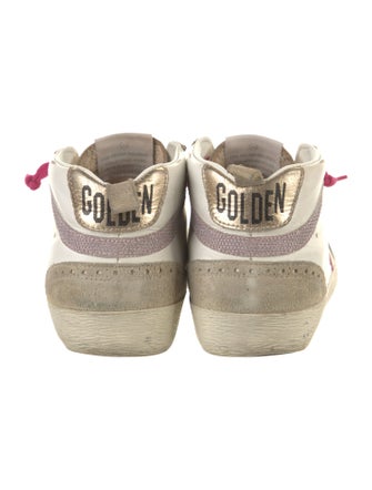 Golden Goose Leather Distressed Accents Sneakers