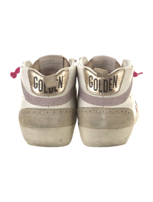 Golden Goose Leather Distressed Accents Sneakers