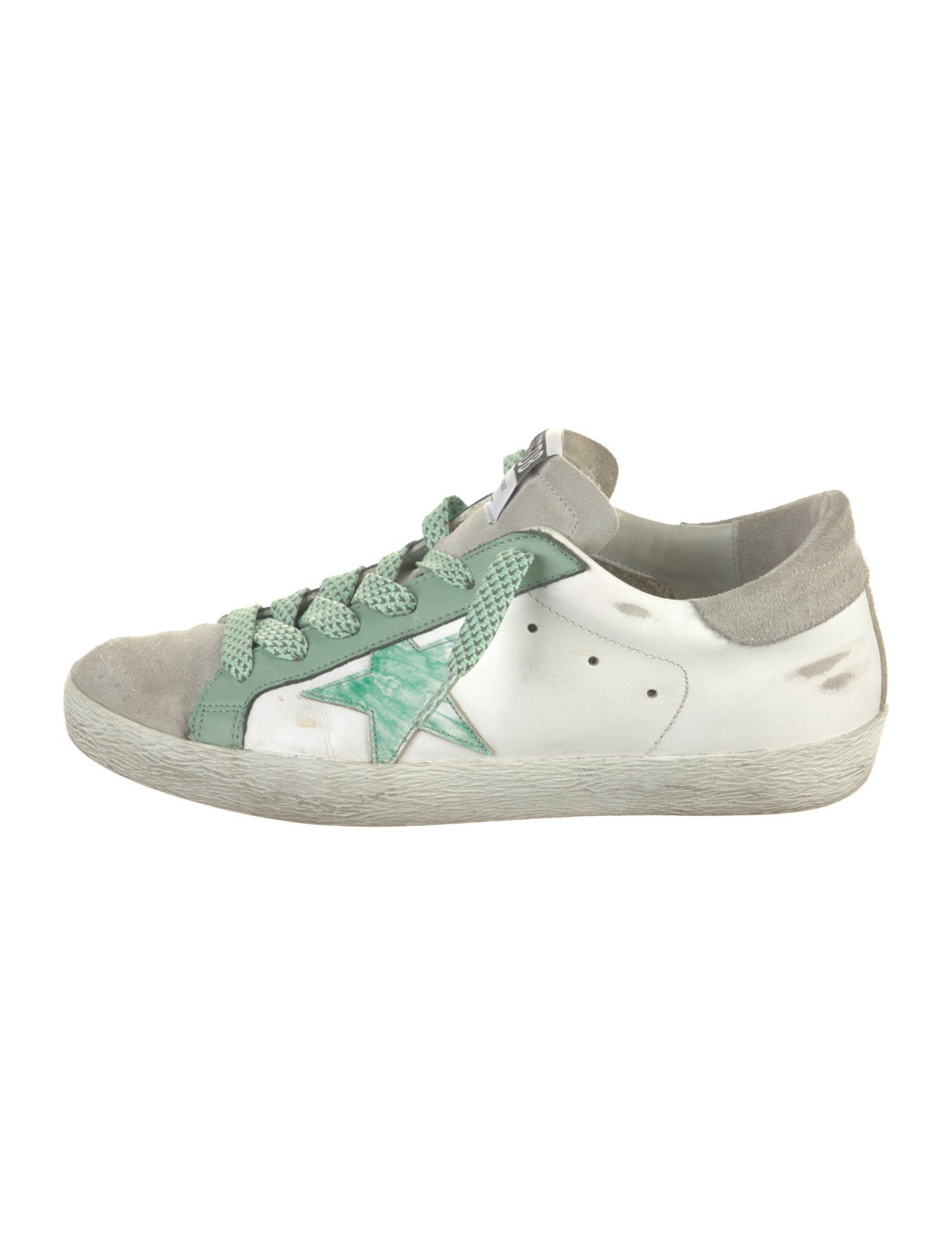 Golden Goose Leather Distressed Accents Sneakers