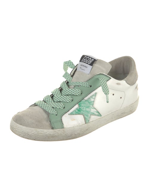 Golden Goose Leather Distressed Accents Sneakers