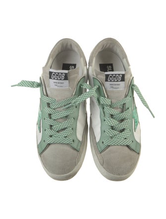 Golden Goose Leather Distressed Accents Sneakers
