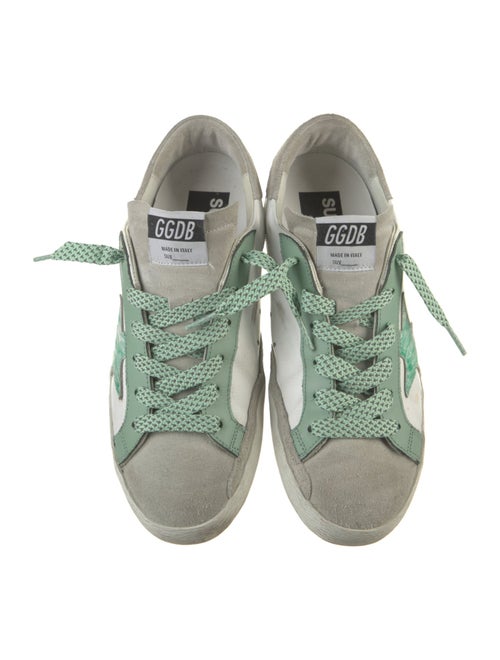 Golden Goose Leather Distressed Accents Sneakers